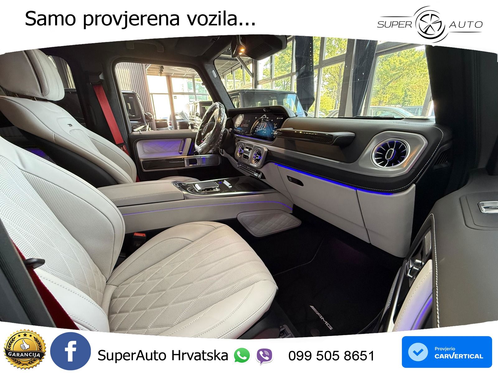 Mercedes AMG G 63 Long V8 (585 KS) 4MATIC 9G-TRONIC AMG SPEEDSHIFT PLUS ZRAČNI+ACC+4xGR SJED+KAM
