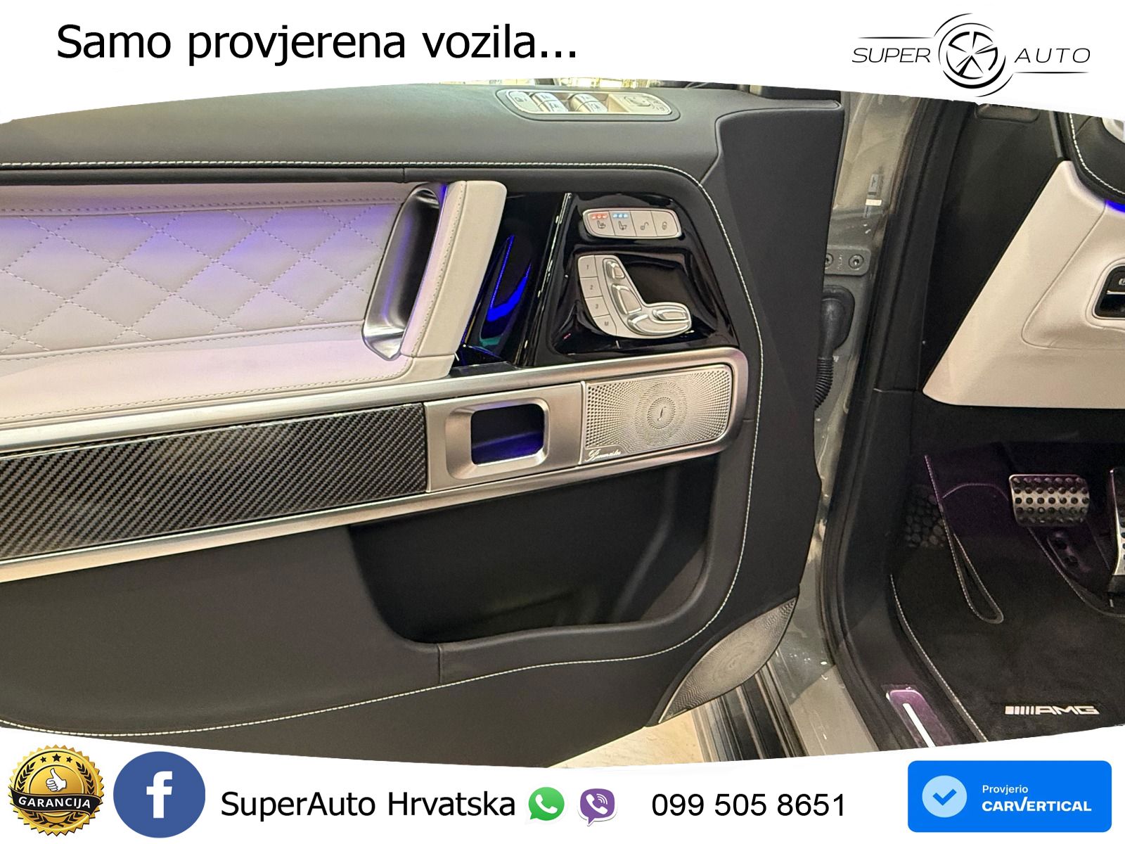 Mercedes AMG G 63 Long V8 (585 KS) 4MATIC 9G-TRONIC AMG SPEEDSHIFT PLUS ZRAČNI+ACC+4xGR SJED+KAM