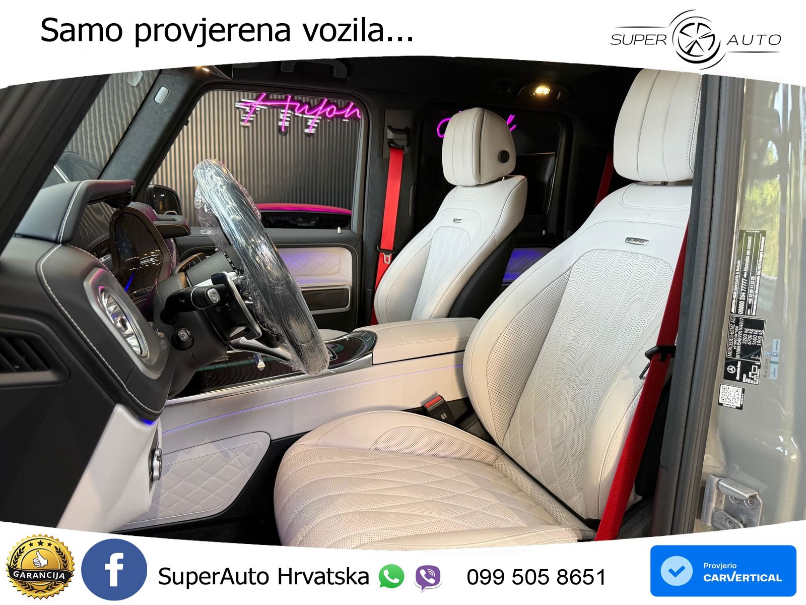 Mercedes AMG G 63 Long V8 (585 KS) 4MATIC 9G-TRONIC AMG SPEEDSHIFT PLUS ZRAČNI+ACC+4xGR SJED+KAM