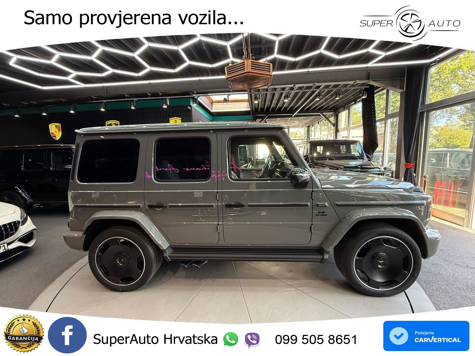 Mercedes AMG G 63 Long V8 (585 KS) 4MATIC 9G-TRONIC AMG SPEEDSHIFT PLUS ZRAČNI+ACC+4xGR SJED+KAM