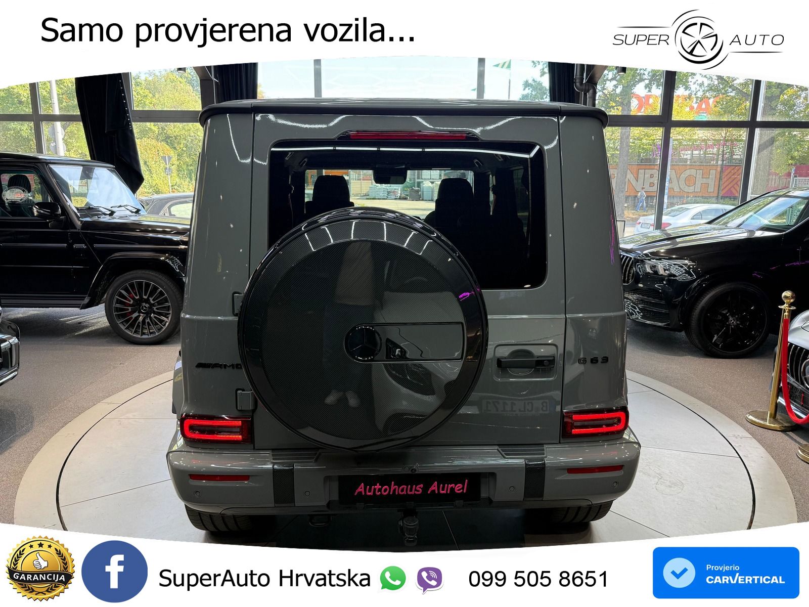 Mercedes AMG G 63 Long V8 (585 KS) 4MATIC 9G-TRONIC AMG SPEEDSHIFT PLUS ZRAČNI+ACC+4xGR SJED+KAM