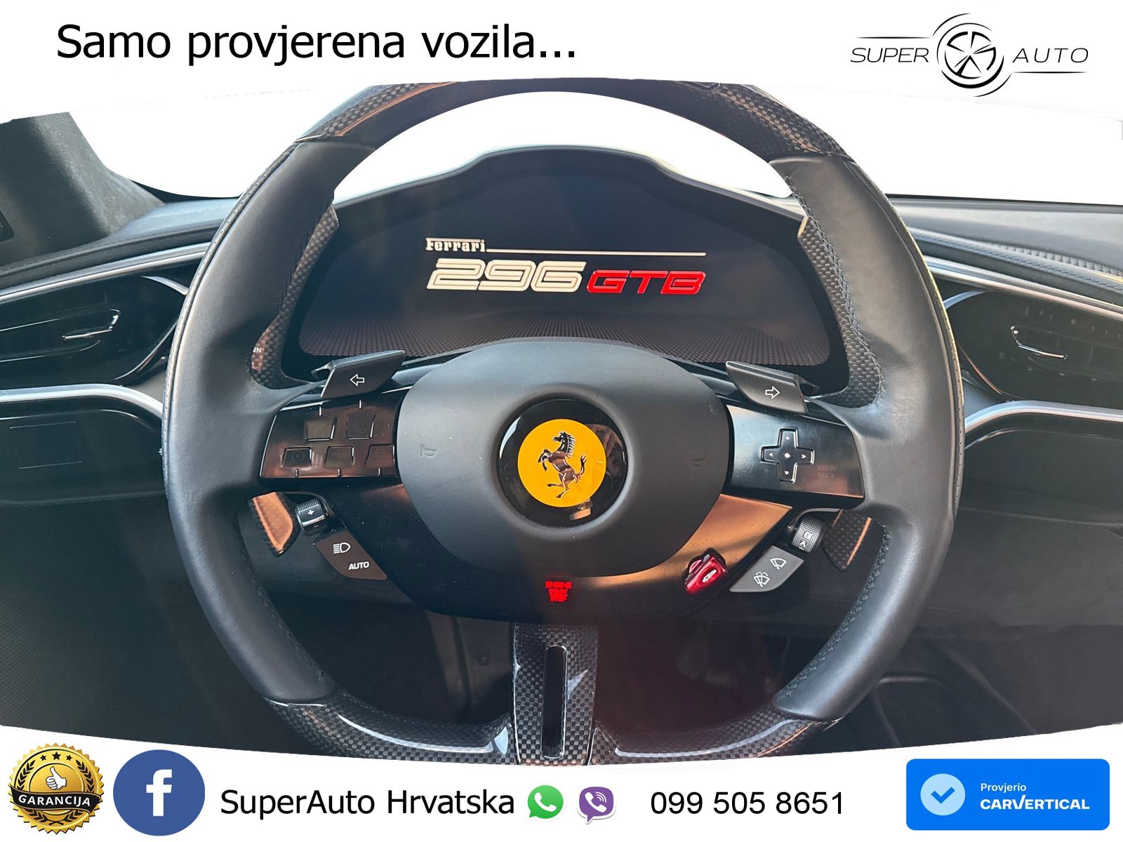 Ferrari 296 GTB 3.0 V6 (830 KS) F1 DCT