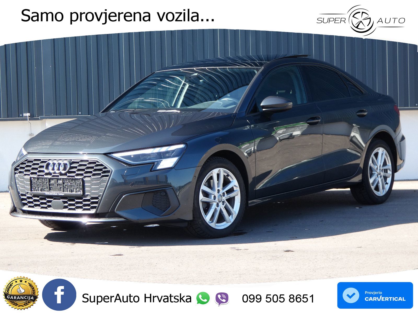 Audi A3 Limuzina 35 TDI (150 KS) S tronic MATRIX+GR SJED+KAM