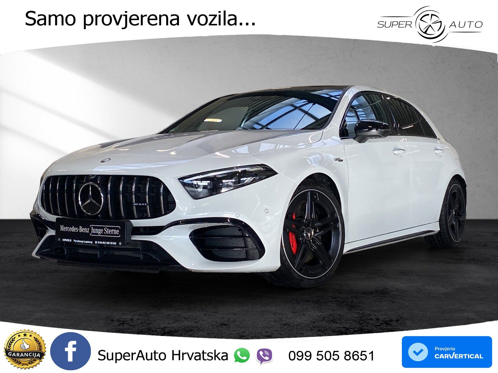 Mercedes-Benz AMG A 45 S 4MATIC+ AMG SPEEDSHIFT DCT 8G ACC+HEAD+GR SJED+360+PANO