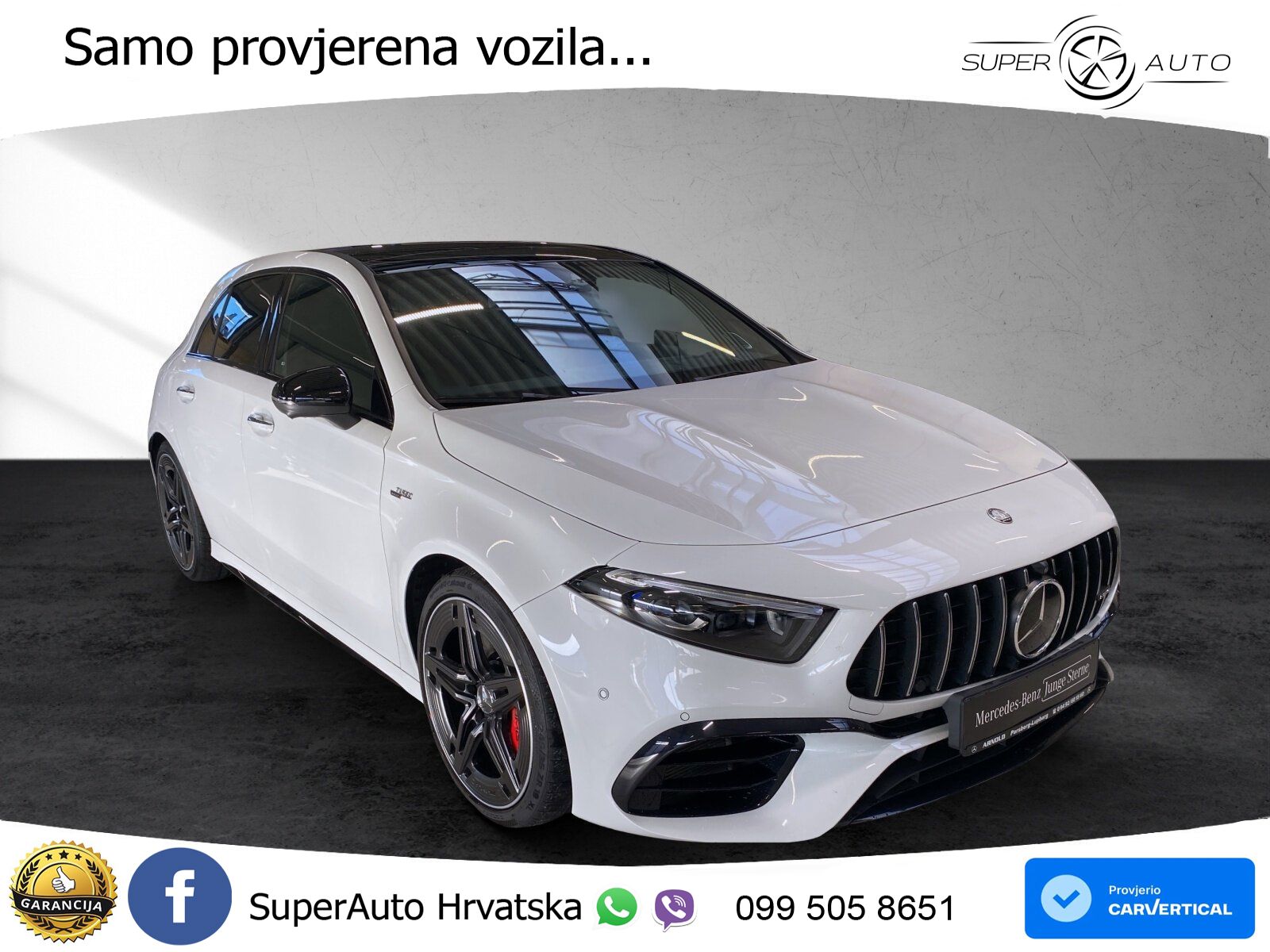 Mercedes-Benz AMG A 45 S 4MATIC+ AMG SPEEDSHIFT DCT 8G ACC+HEAD+GR SJED+360+PANO