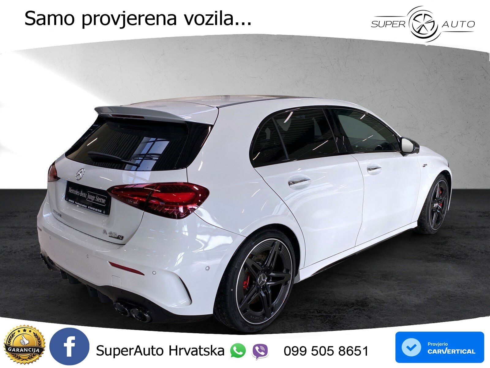 Mercedes-Benz AMG A 45 S 4MATIC+ AMG SPEEDSHIFT DCT 8G ACC+HEAD+GR SJED+360+PANO