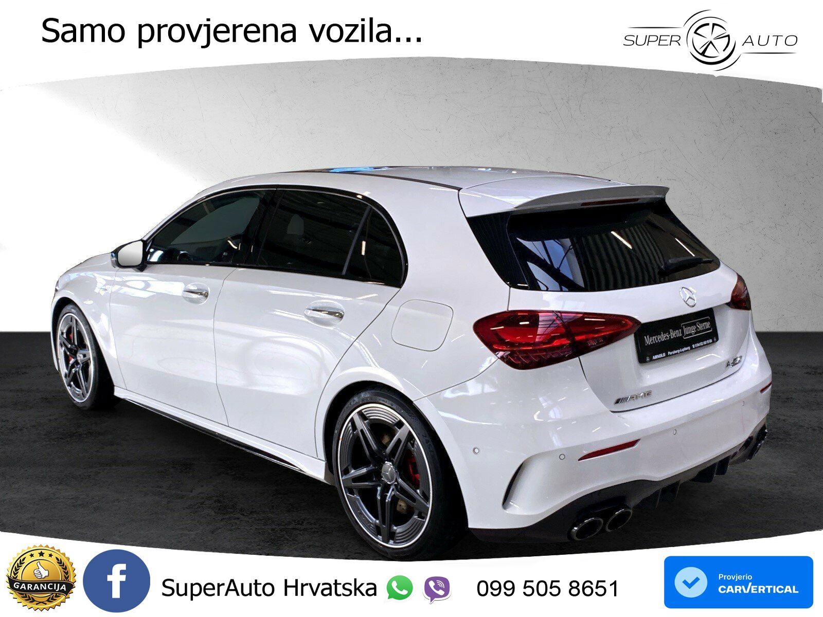 Mercedes-Benz AMG A 45 S 4MATIC+ AMG SPEEDSHIFT DCT 8G ACC+HEAD+GR SJED+360+PANO