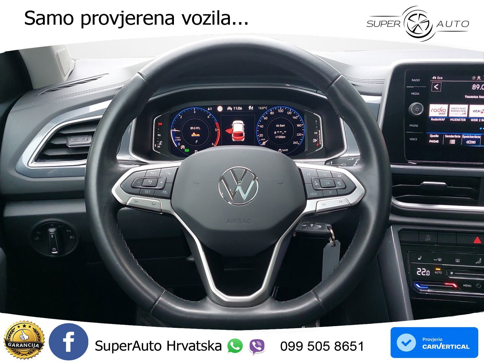 Volkswagen T-Roc 2.0 TDI (150 KS) 4M DSG LED+GR SJED+ACC