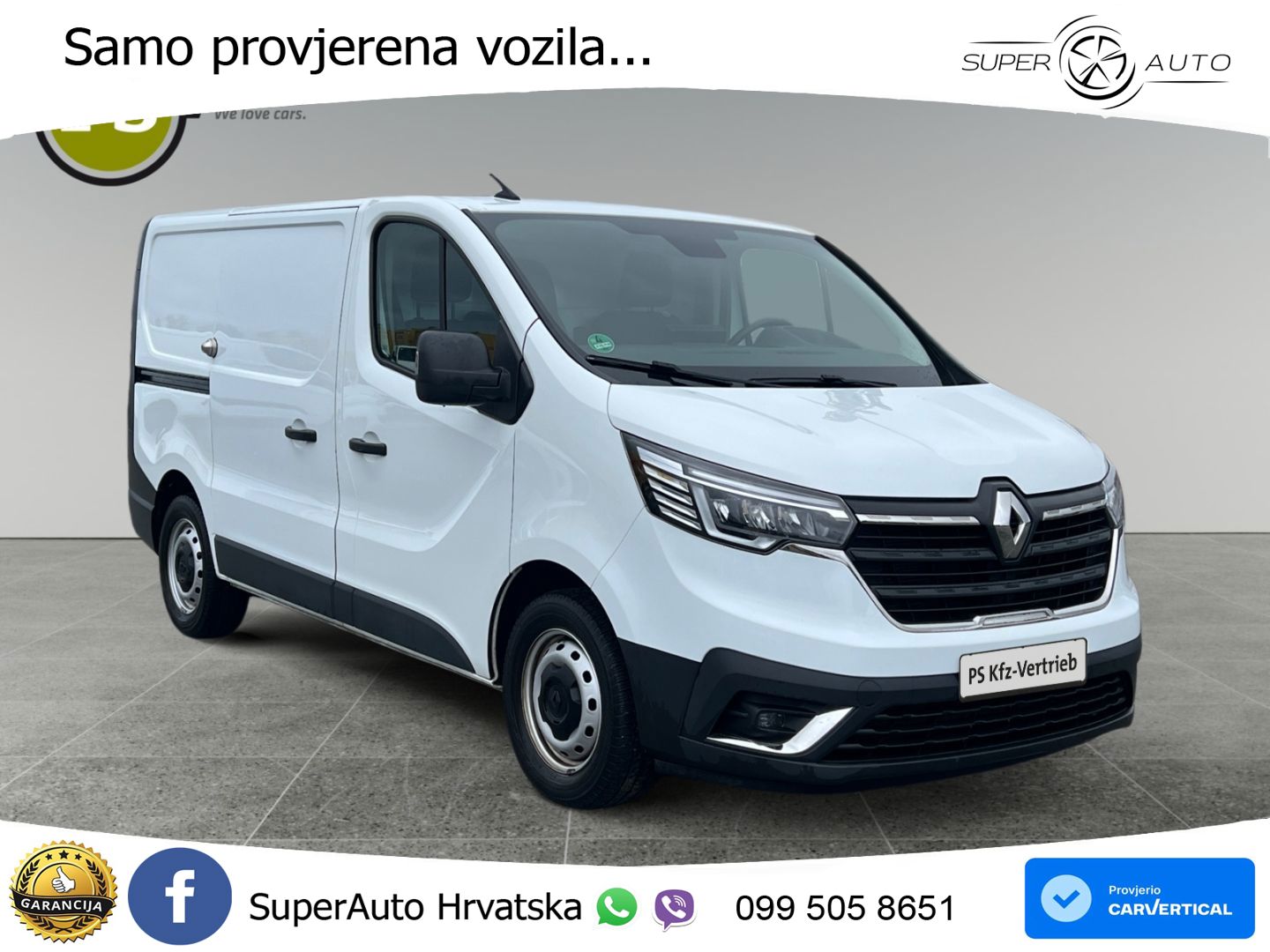 Renault Trafic Kasten L1H1 2,8t Komfort LED Klima PDC 150 KS
