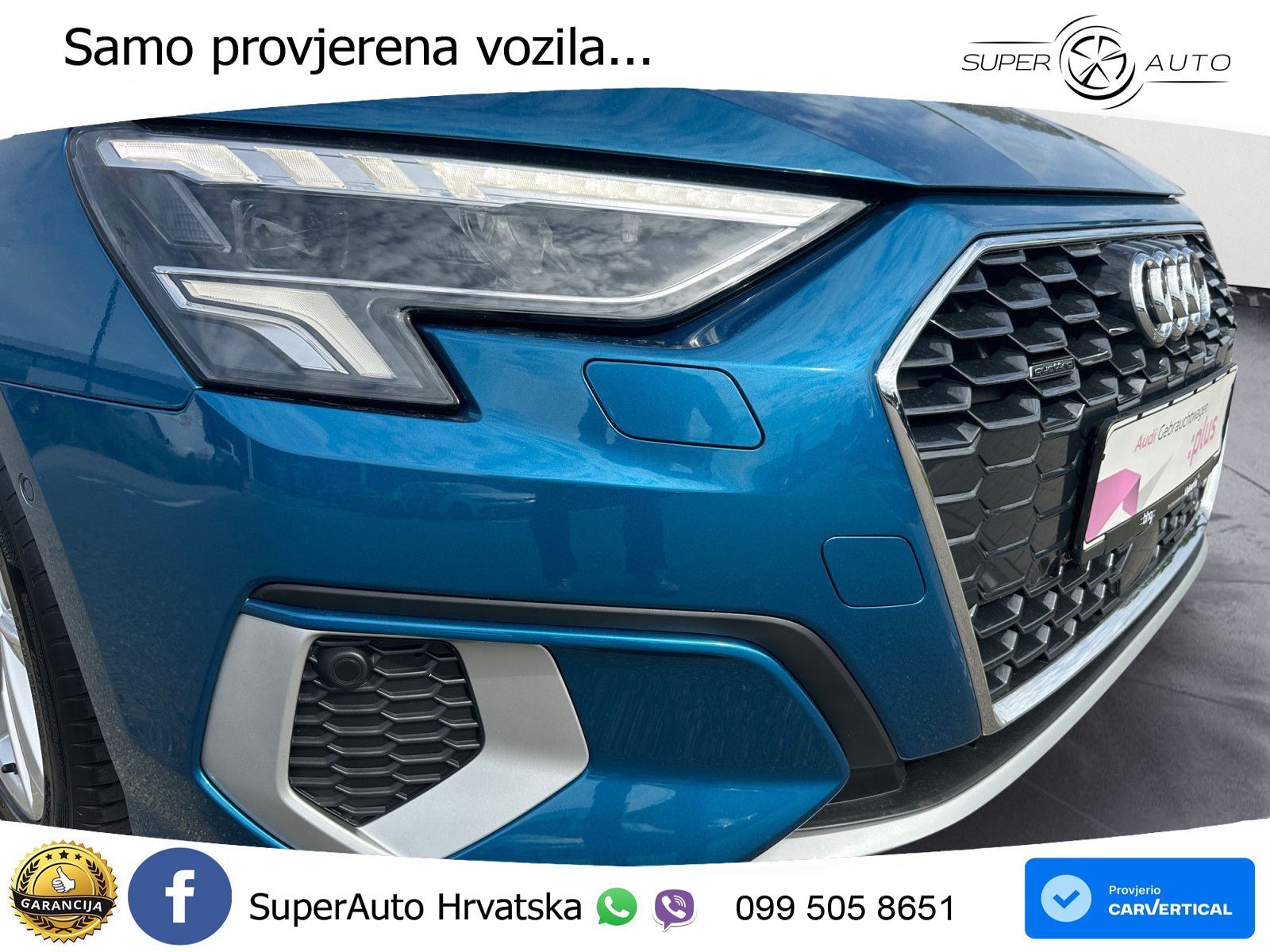 Audi A3 40 TFSI (190 KS) quattro S tronic LED+GR SJED+ACC