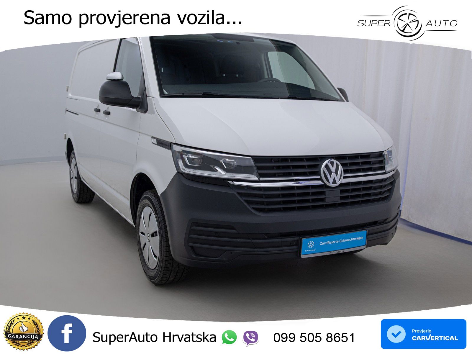 Volkswagen T6.1 Transporter Kasten 2.0 TDI L1H1*RFK*LED*APP 90 KS