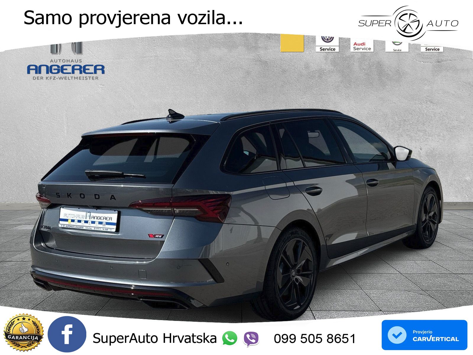 Škoda Octavia Combi RS 2.0 TSI (265 KS) DSG LED+GR SJED+ACC