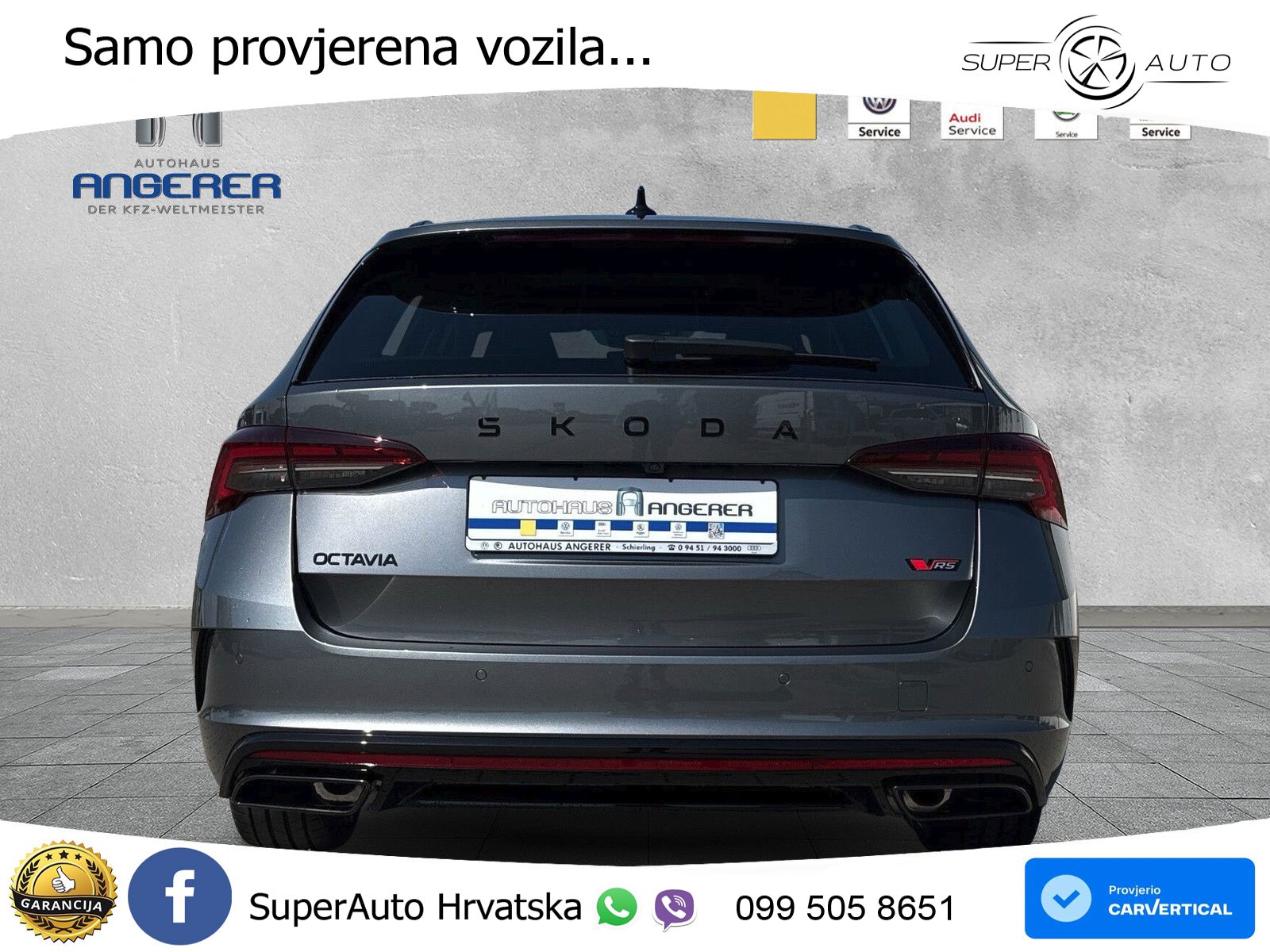 Škoda Octavia Combi RS 2.0 TSI (265 KS) DSG LED+GR SJED+ACC