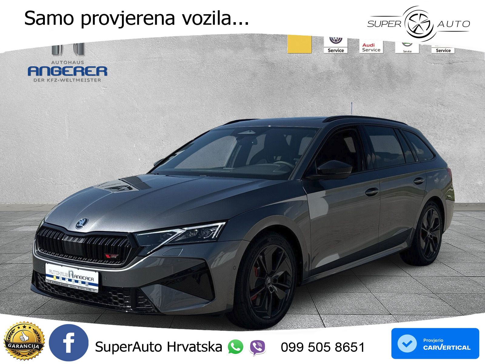 Škoda Octavia Combi RS 2.0 TSI (265 KS) DSG LED+GR SJED+ACC