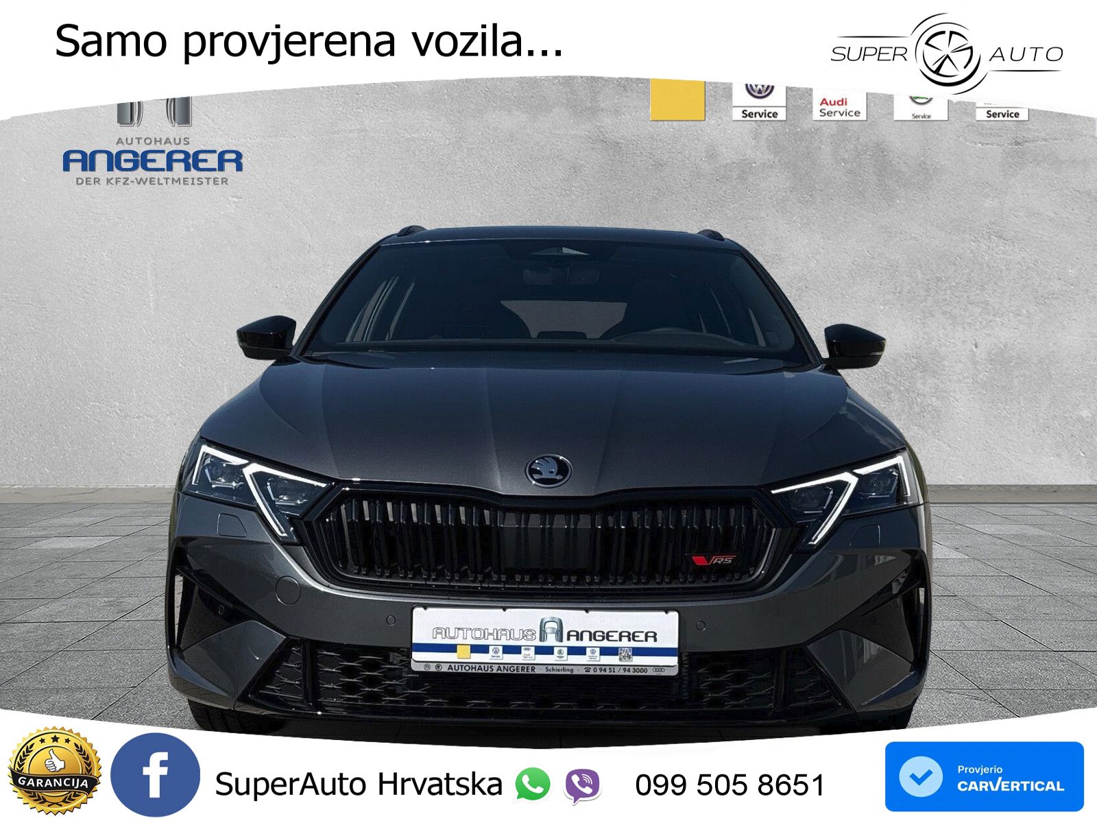 Škoda Octavia Combi RS 2.0 TSI (265 KS) DSG LED+GR SJED+ACC