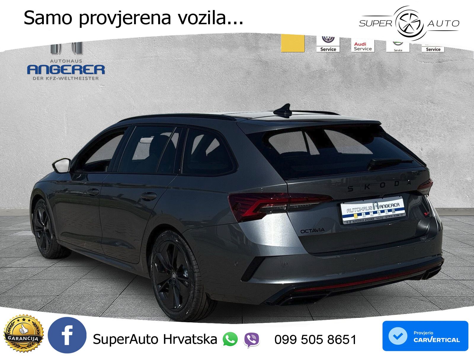 Škoda Octavia Combi RS 2.0 TSI (265 KS) DSG LED+GR SJED+ACC