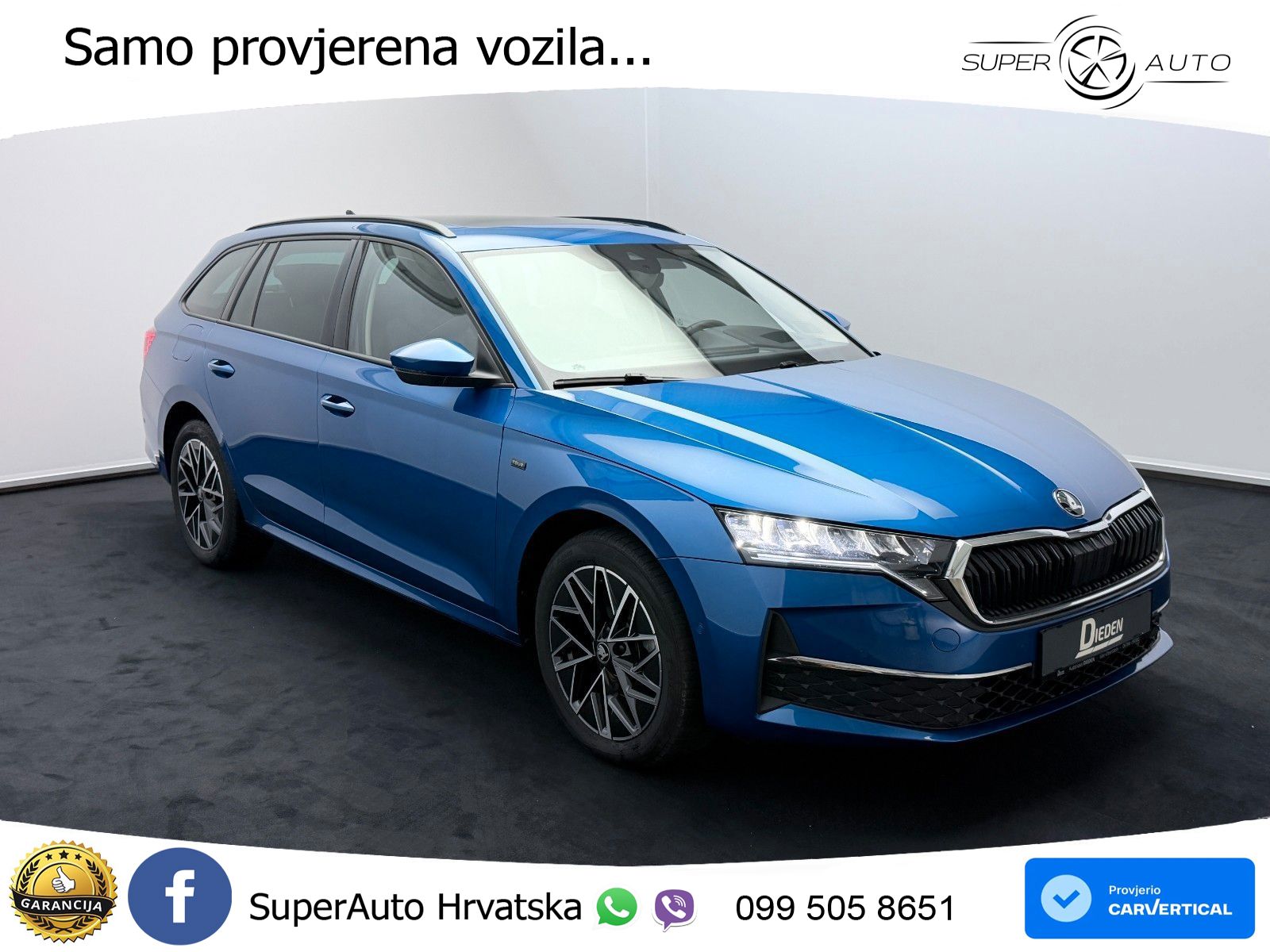 Škoda Octavia Combi 2.0 TDI (150 KS) DSG LED+GR SJED+ACC