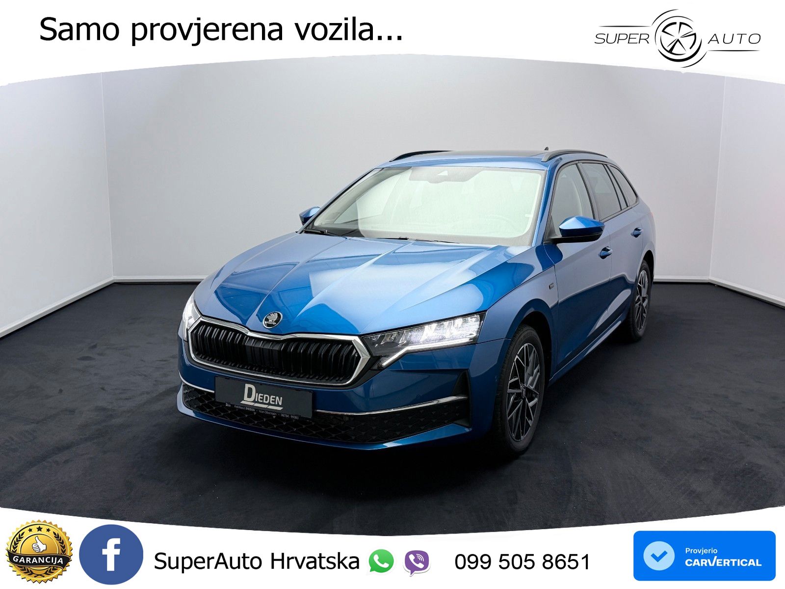 Škoda Octavia Combi 2.0 TDI (150 KS) DSG LED+GR SJED+ACC