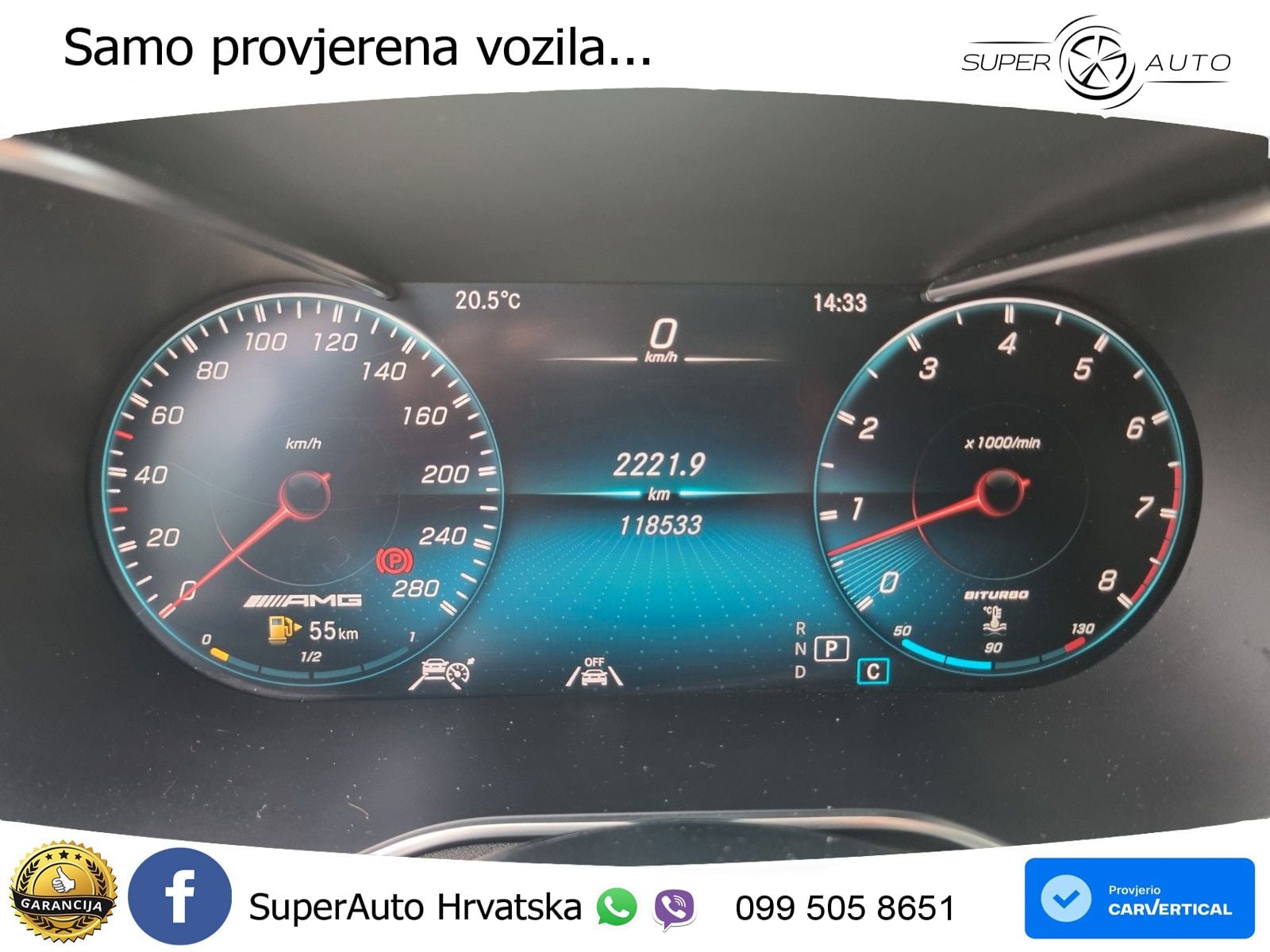 Mercedes AMG GLC 43 V6 (390 KS) 4MATIC TCT LED+GR SJED+ACC