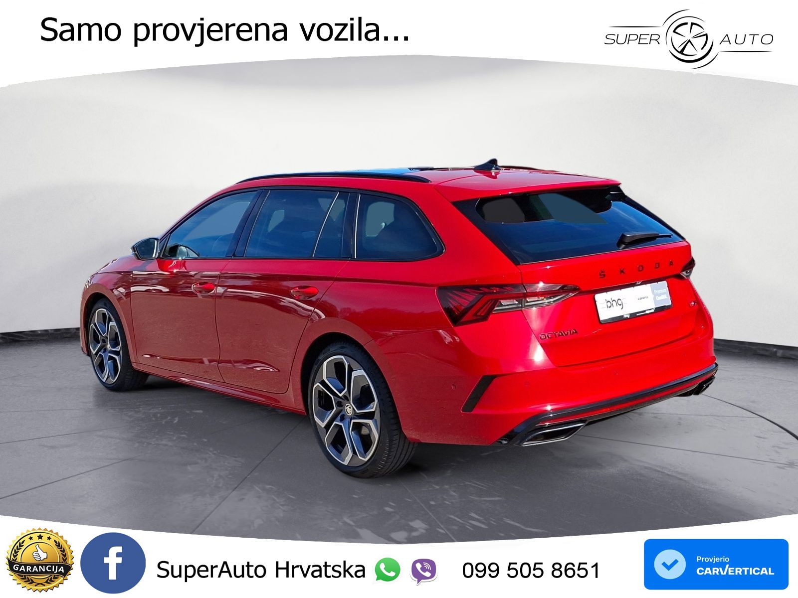 Škoda Octavia Combi RS 2.0 TDI (200 KS) 4x4 DSG LED+GR SJED+ACC