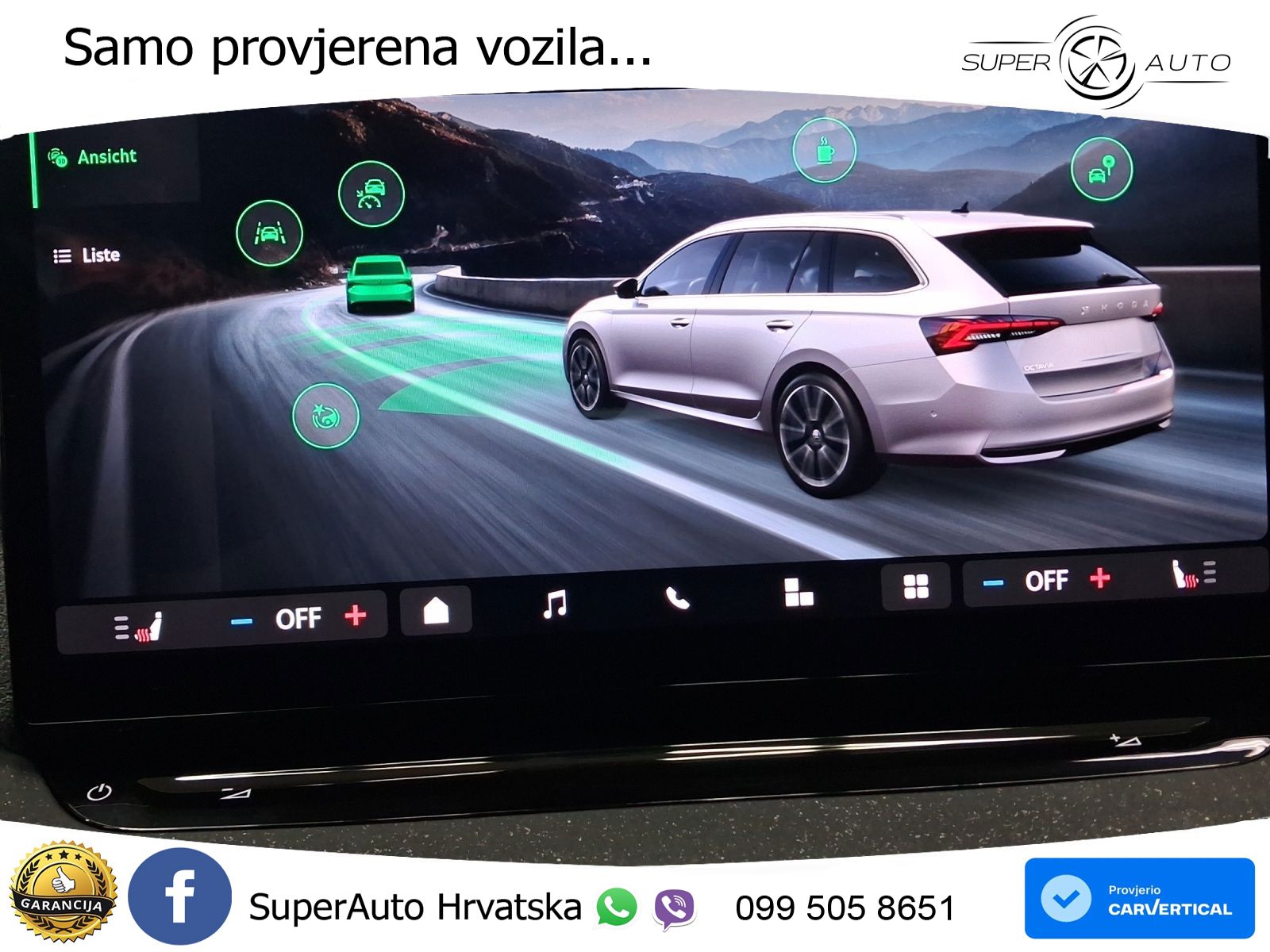 Škoda Octavia Combi 2.0 TDI (150 KS) DSG Selection MATRIX+GR SJED+KAM
