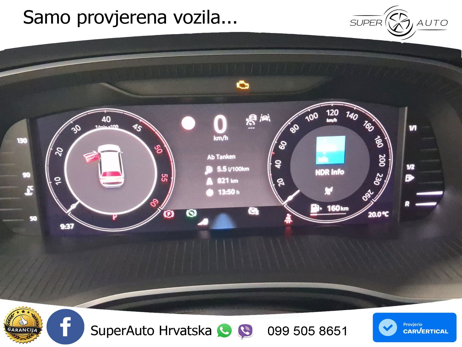 Škoda Octavia Combi 2.0 TDI (150 KS) DSG Selection MATRIX+GR SJED+KAM