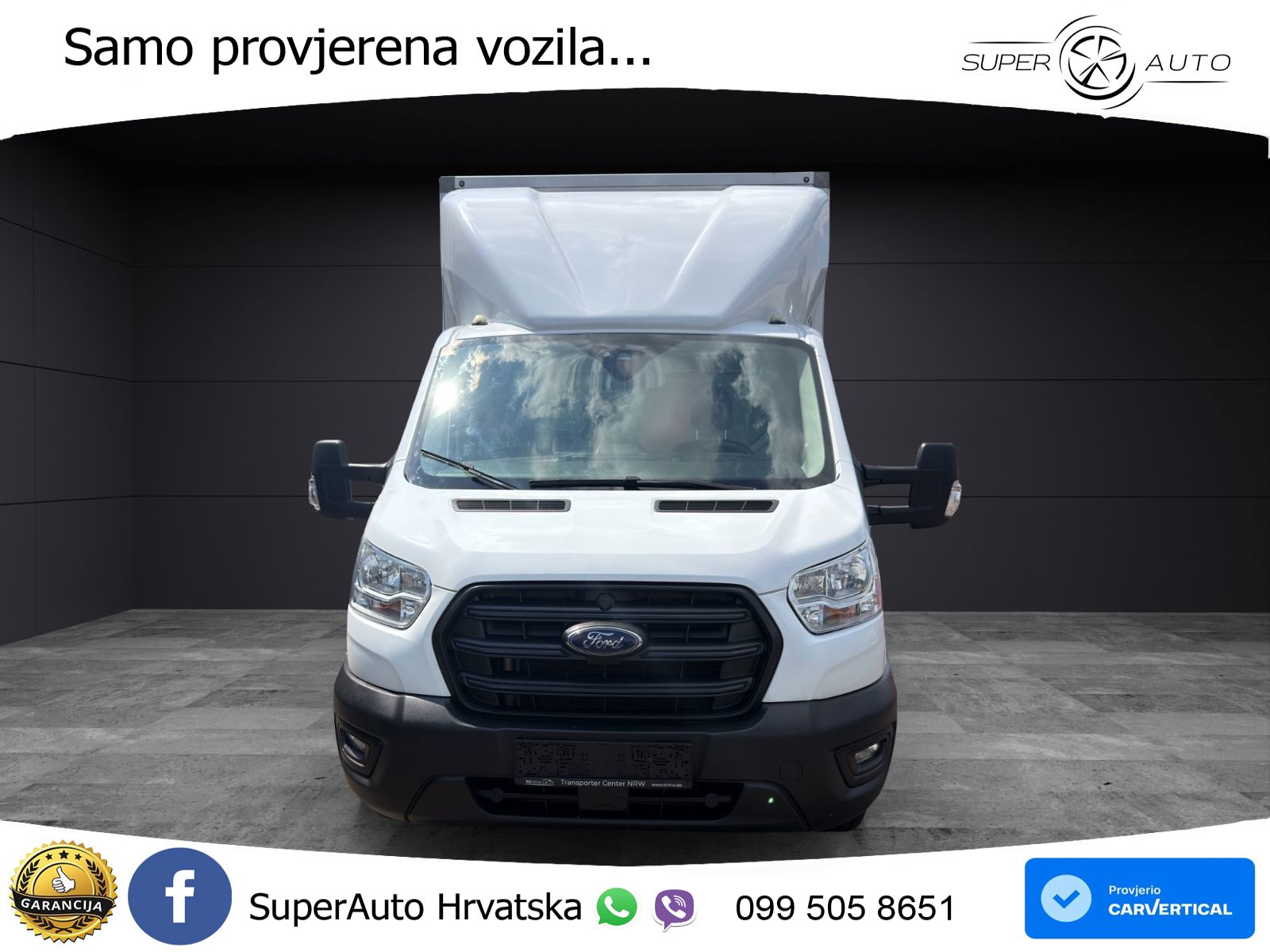 Ford Transit 2.0 Koffer Ladebordwand Klima nur 92 Tkm 170 KS