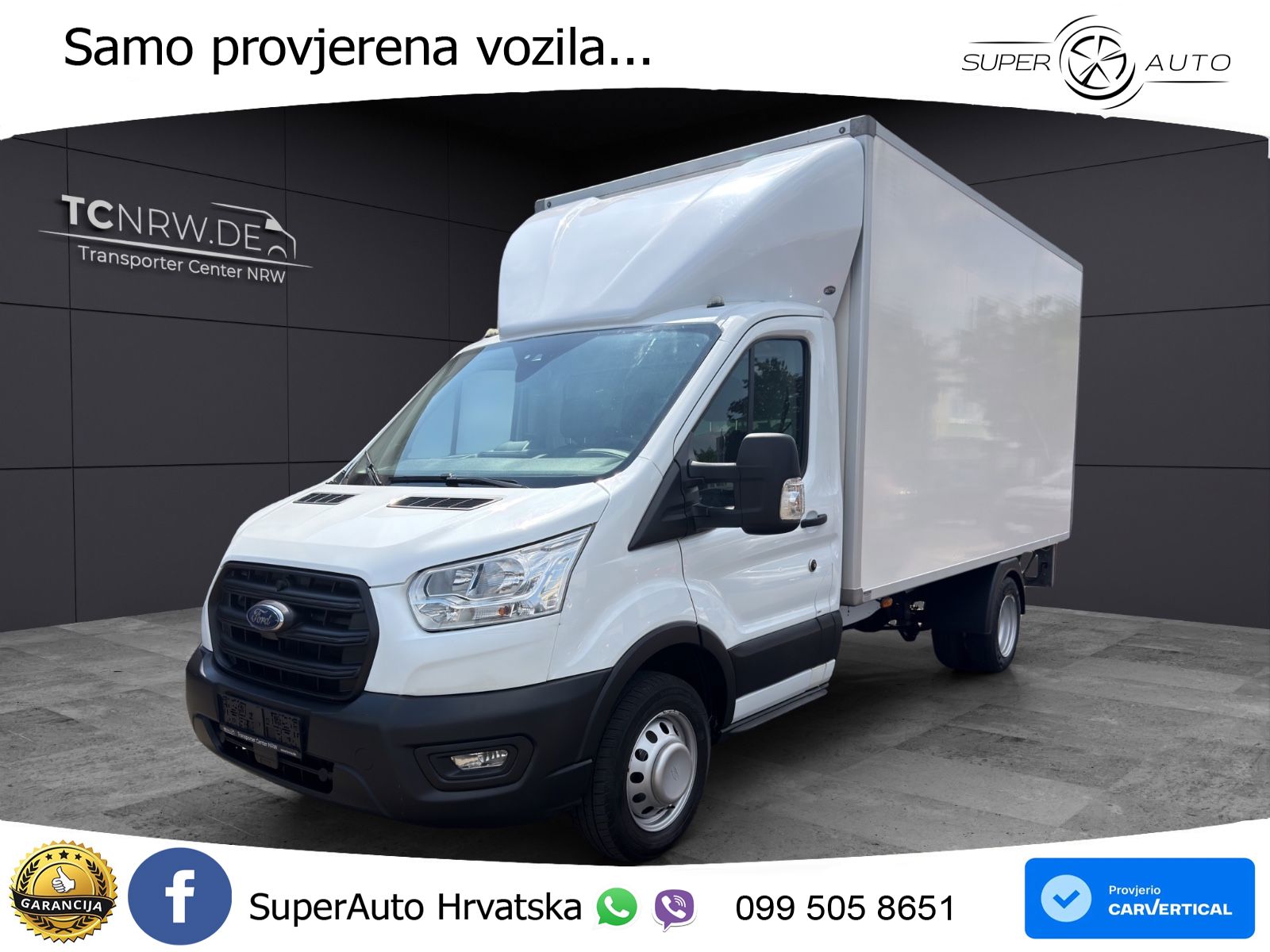 Ford Transit 2.0 Koffer Ladebordwand Klima nur 92 Tkm 170 KS