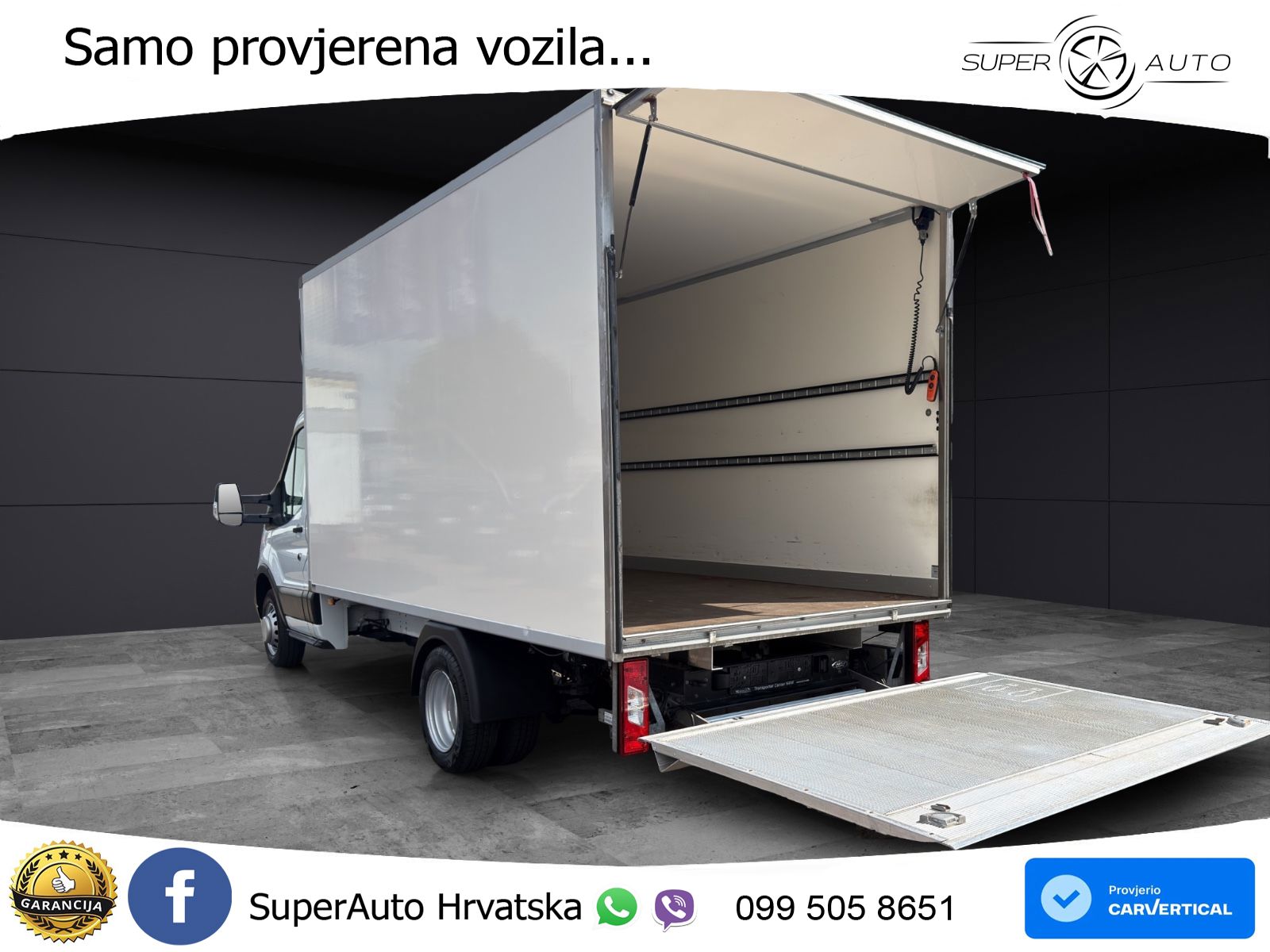 Ford Transit 2.0 Koffer Ladebordwand Klima nur 92 Tkm 170 KS