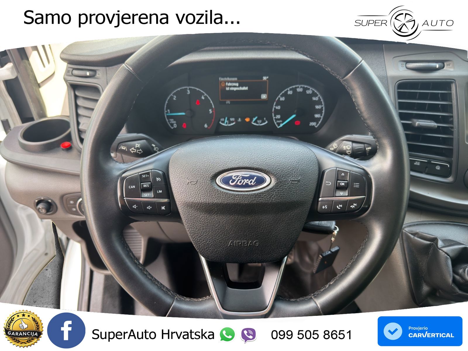 Ford Transit 2.0 Koffer Ladebordwand Klima nur 92 Tkm 170 KS