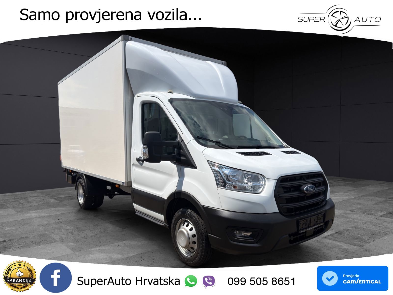 Ford Transit 2.0 Koffer Ladebordwand Klima nur 92 Tkm 170 KS