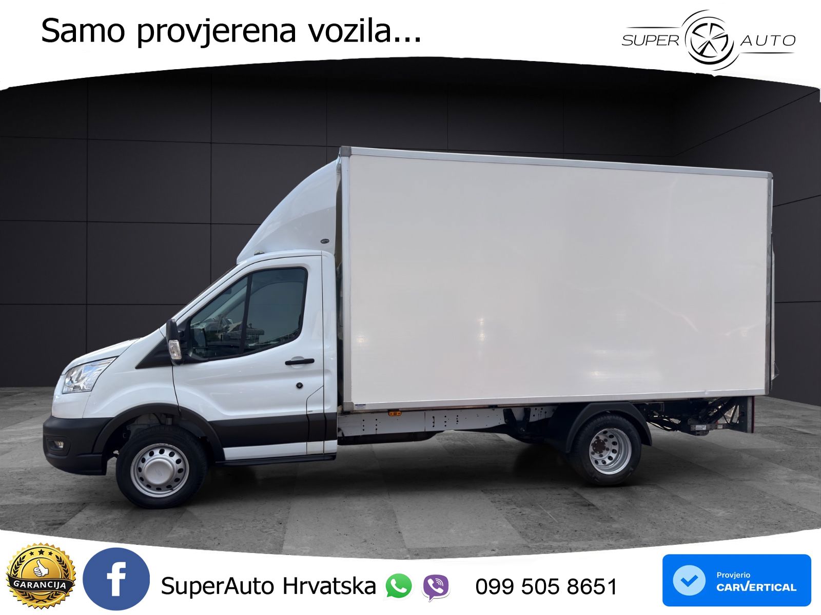 Ford Transit 2.0 Koffer Ladebordwand Klima nur 92 Tkm 170 KS
