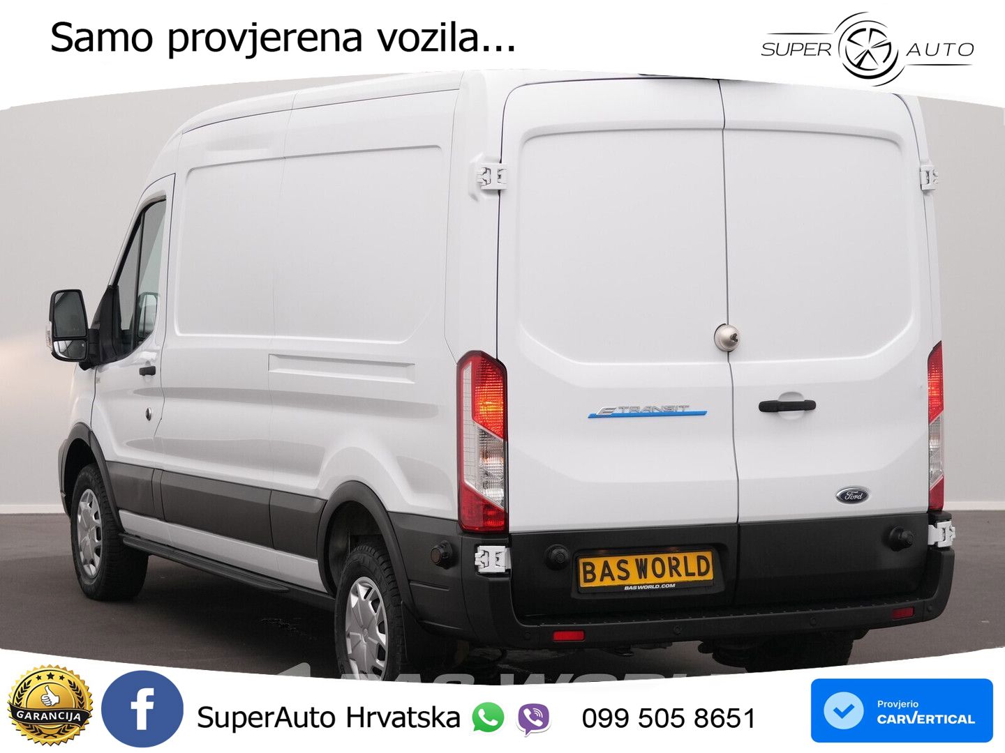 Ford e-Transit 184pk Elektrisch 68kWh 317km WLTP L3H2 184 KS