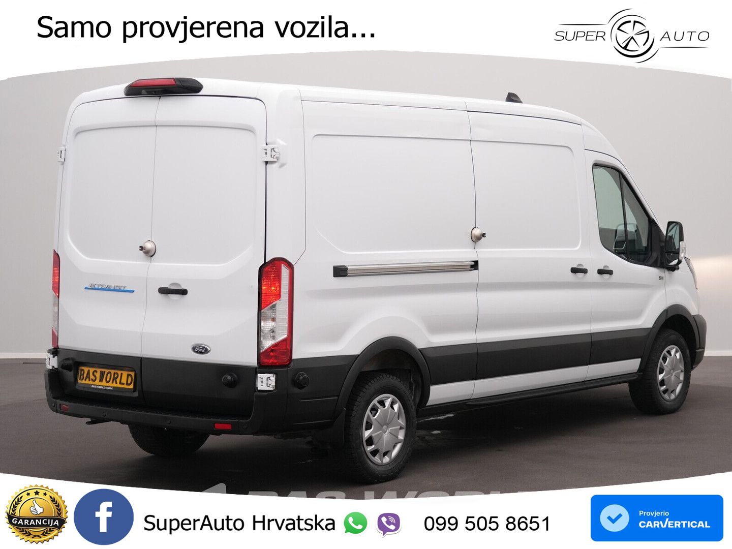 Ford e-Transit 184pk Elektrisch 68kWh 317km WLTP L3H2 184 KS