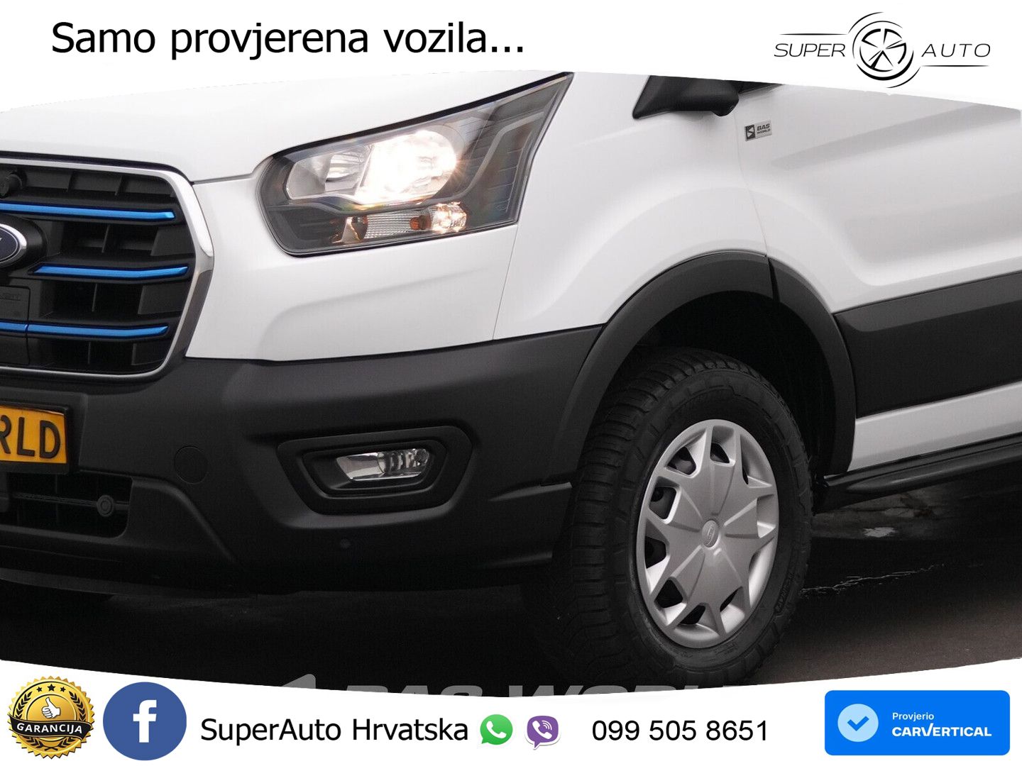 Ford e-Transit 184pk Elektrisch 68kWh 317km WLTP L3H2 184 KS