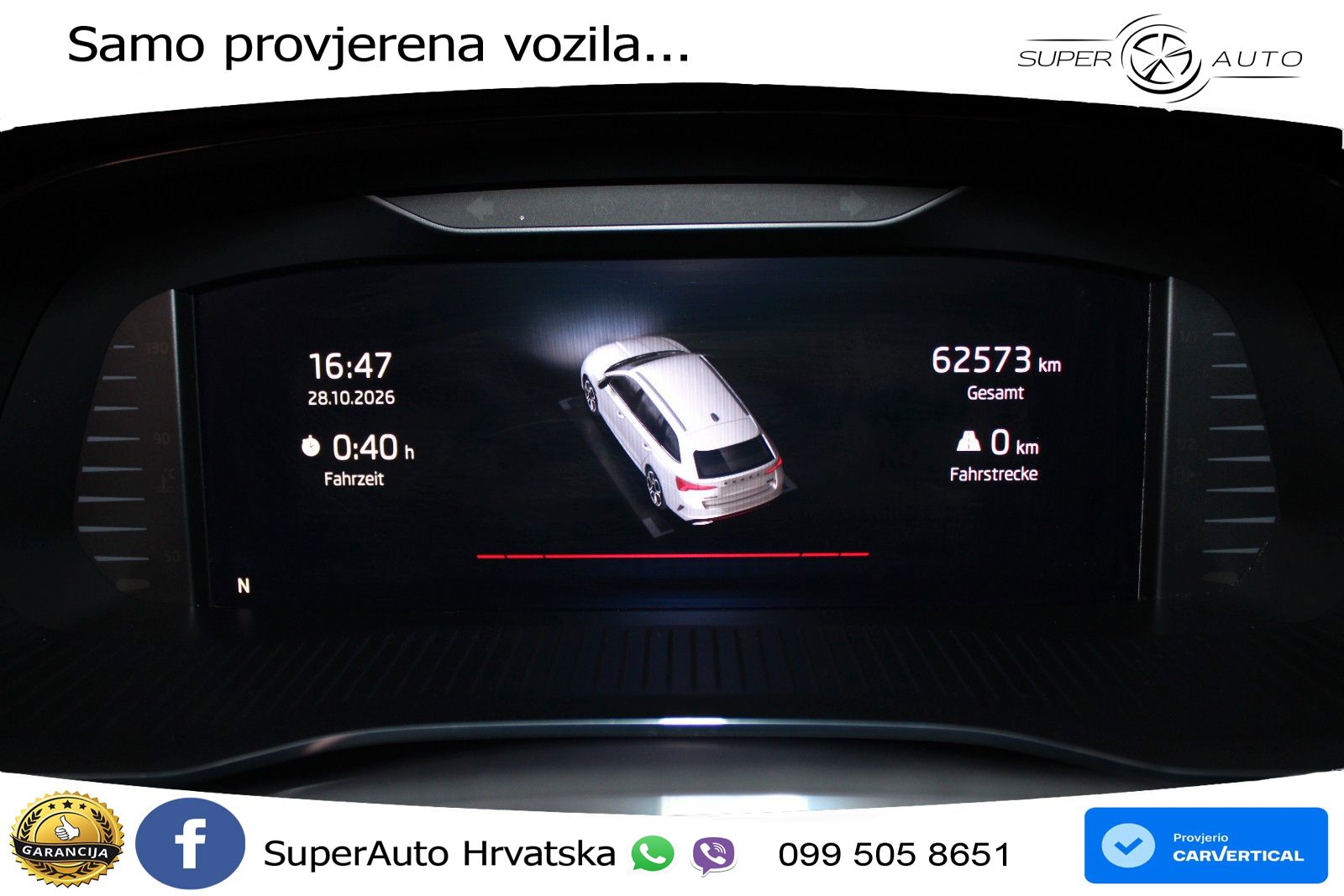 Škoda Octavia Combi RS 2.0 TDI (200 KS) DSG LED+GR SJED+ACC