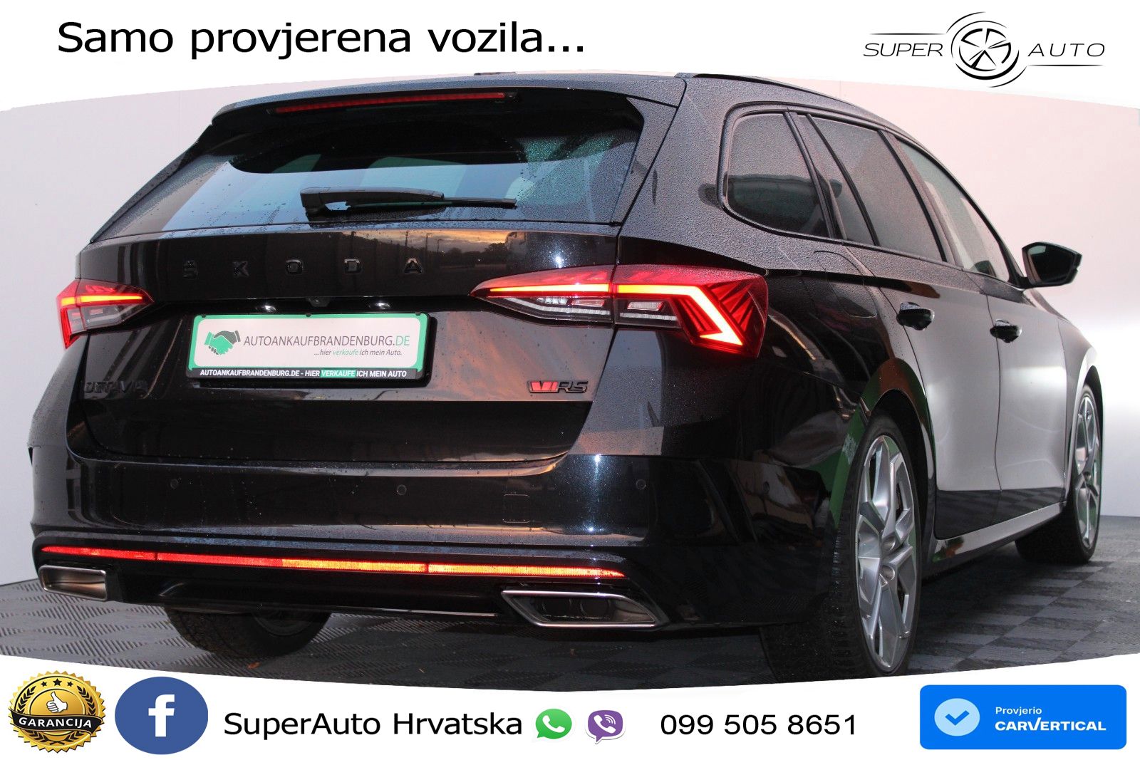 Škoda Octavia Combi RS 2.0 TDI (200 KS) DSG LED+GR SJED+ACC