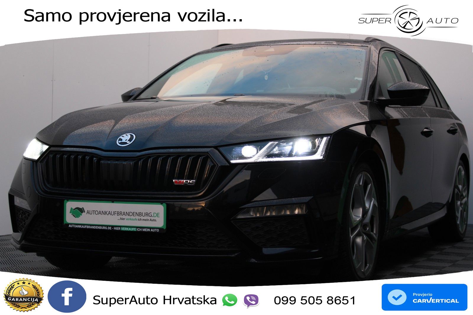 Škoda Octavia Combi RS 2.0 TDI (200 KS) DSG LED+GR SJED+ACC