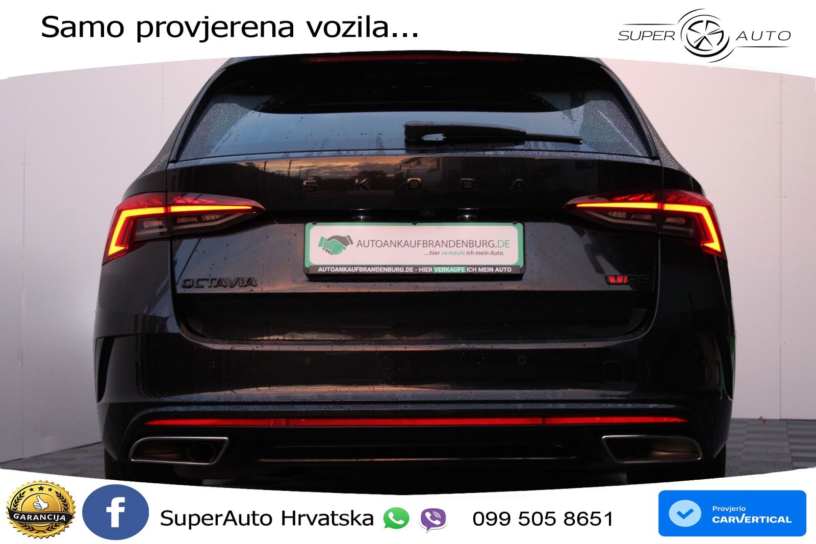 Škoda Octavia Combi RS 2.0 TDI (200 KS) DSG LED+GR SJED+ACC