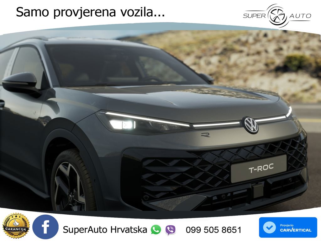 Volkswagen T-Roc 1.5 eTSI (150 KS)  DSG R-Line MATRIX+GR SJED+KAM