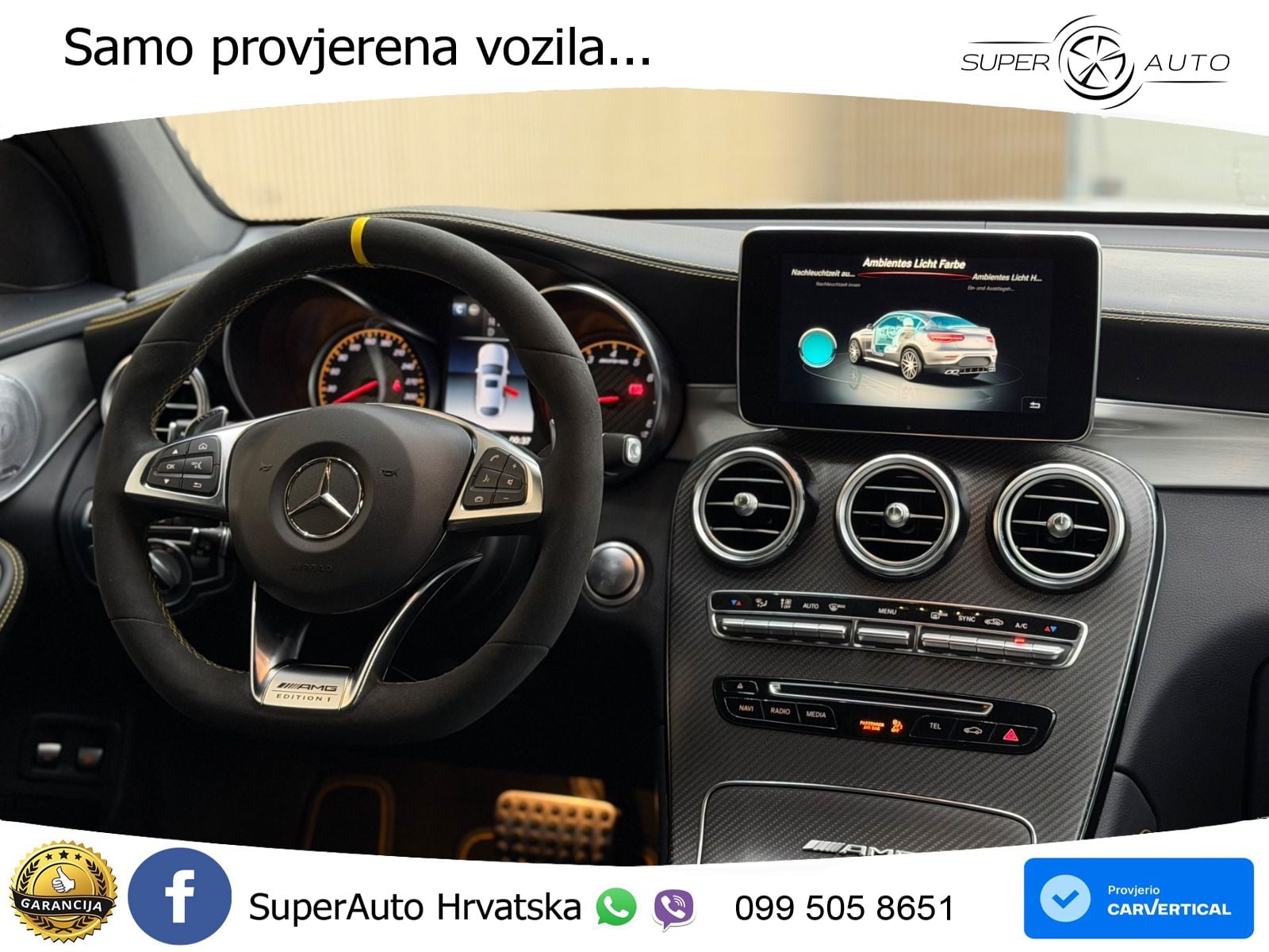 Mercedes GLC Coupe AMG 63 S (510 KS) 4MATIC+ MCT Edition One ZRAČNI+ACC+GR SJED+KAM