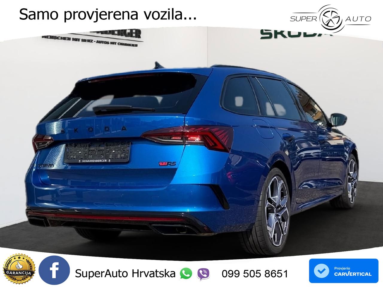 Škoda Octavia Combi RS 2.0 TSI (245 KS) DSG LED+GR SJED+ACC
