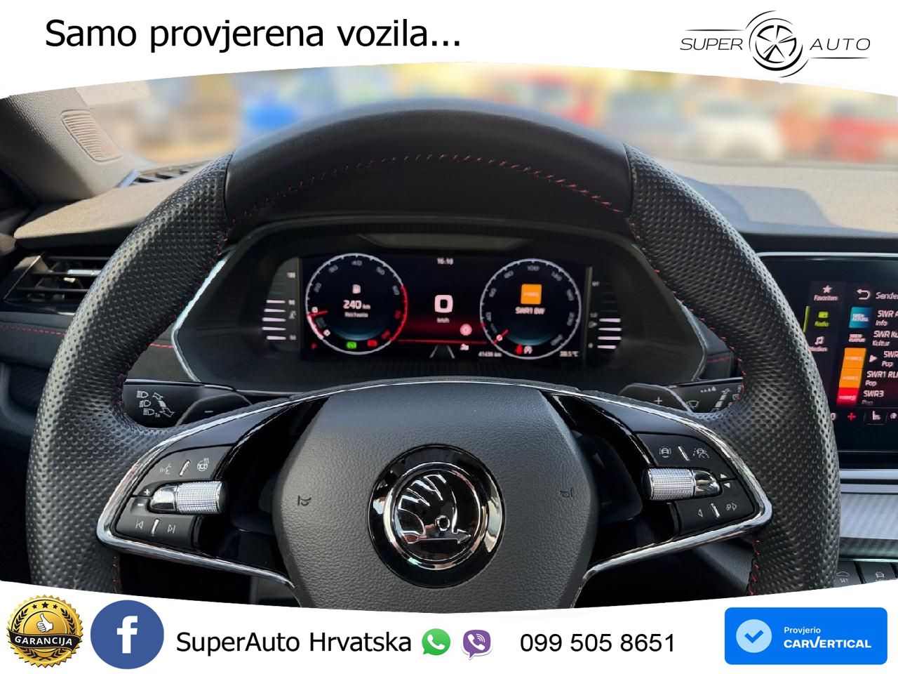 Škoda Octavia Combi RS 2.0 TSI (245 KS) DSG LED+GR SJED+ACC