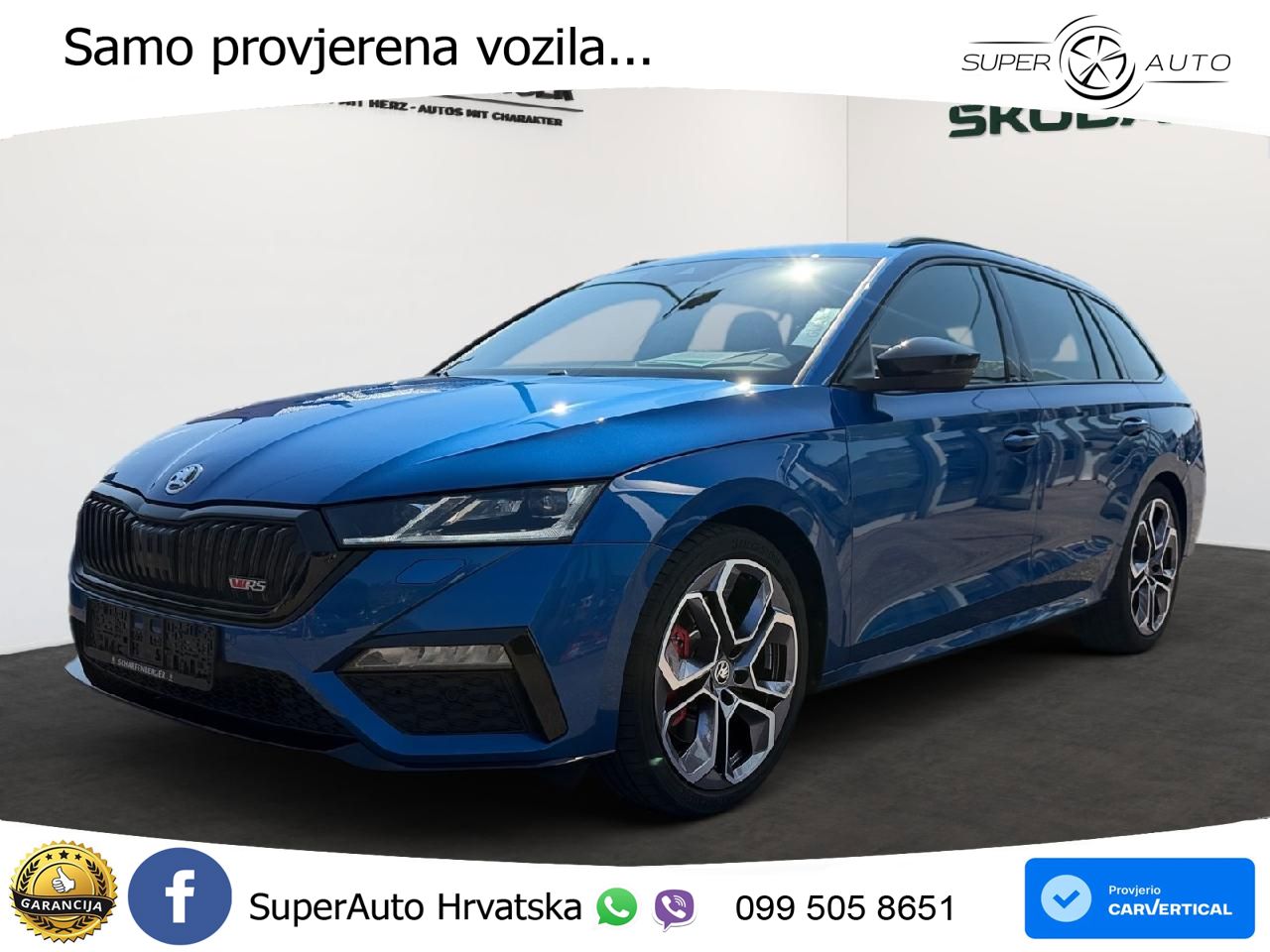 Škoda Octavia Combi RS 2.0 TSI (245 KS) DSG LED+GR SJED+ACC