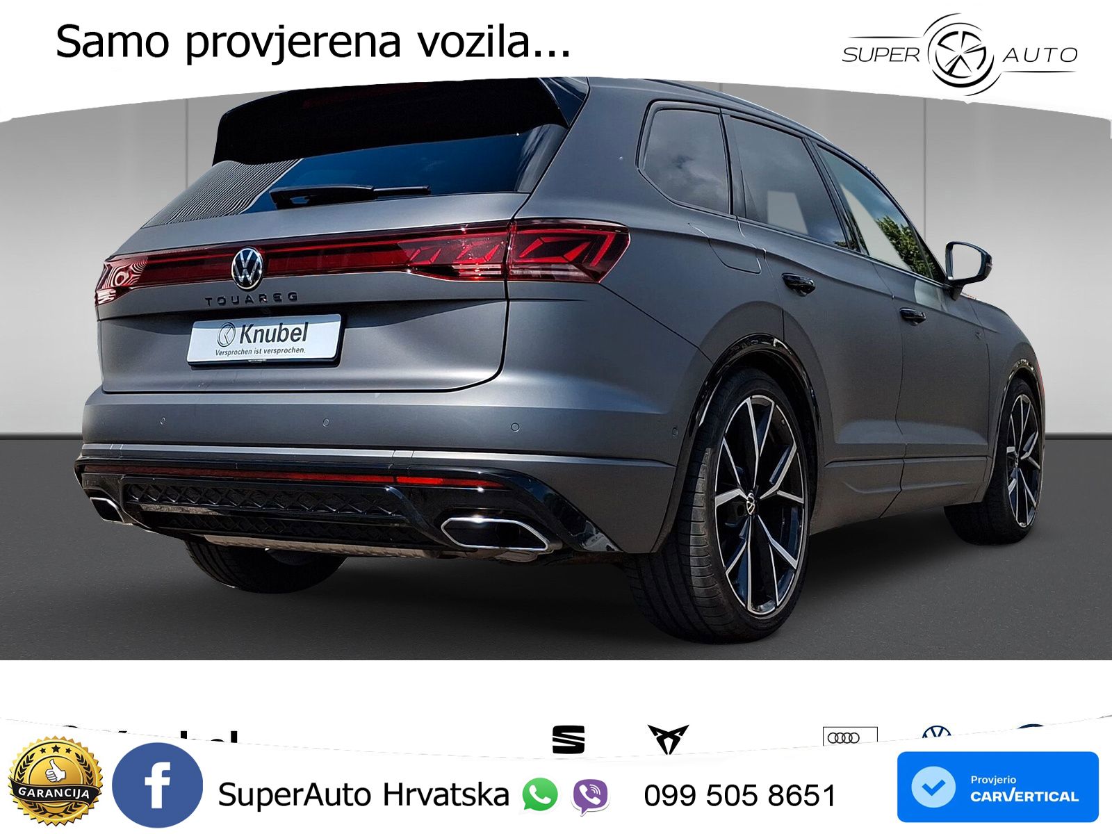Volkswagen Touareg 3.0 V6 TDI (286 KS) 4MOTION Tiptronic ZRAČNI+ACC+4xGR SJED+KAM