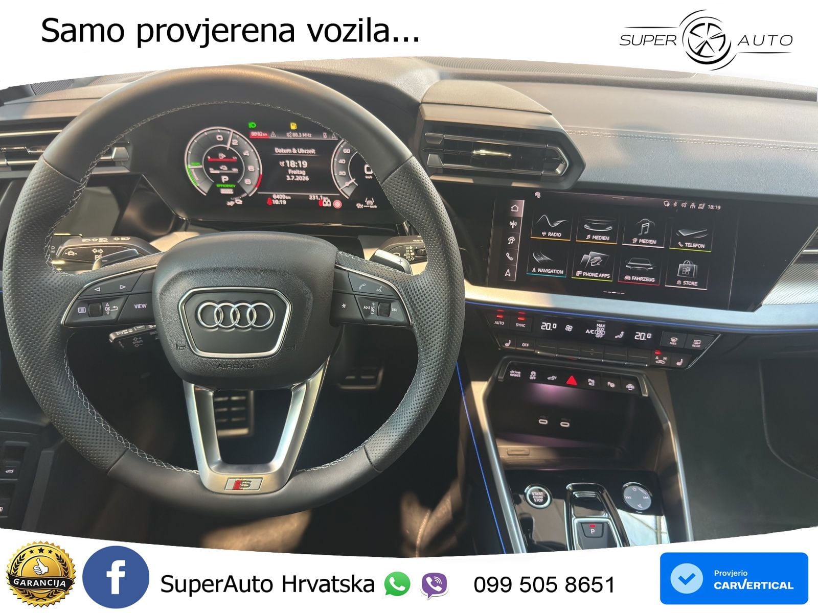 Audi A3 allstreet 40 TFSIe (204 KS) S tronic S line LED+GR SJED+ACC