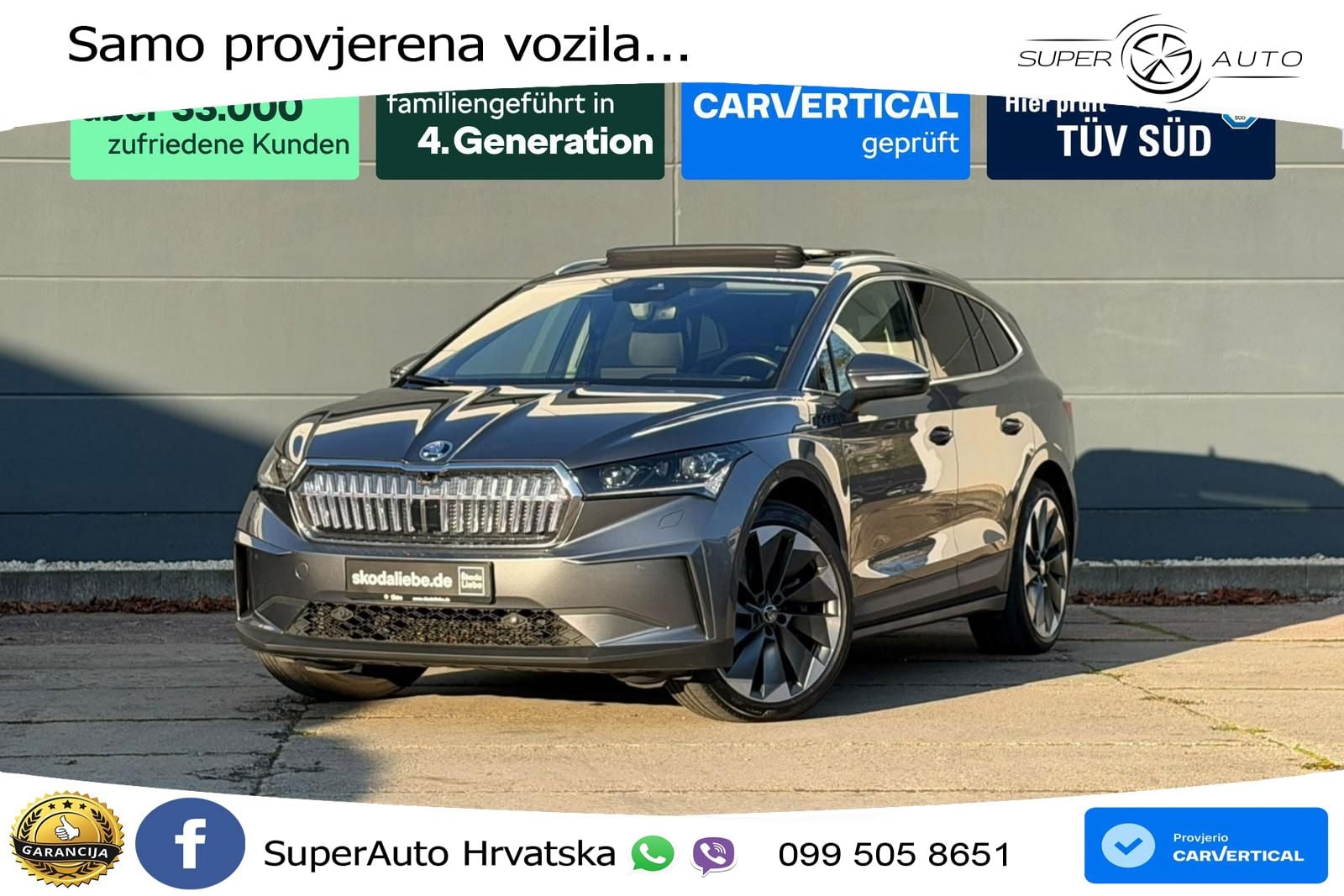Škoda Enyaq iV 80x 82 kWh (265 KS) AWD Suite MATRIX+GR SJED+KAM