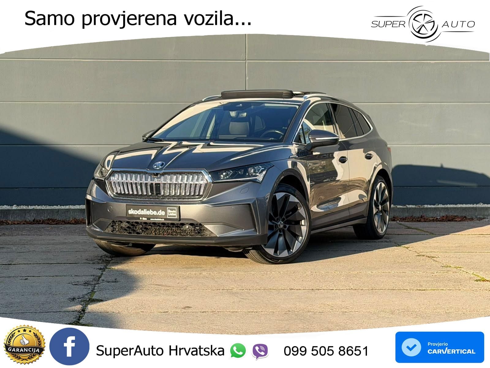 Škoda Enyaq iV 80x 82 kWh (265 KS) AWD Suite MATRIX+GR SJED+KAM