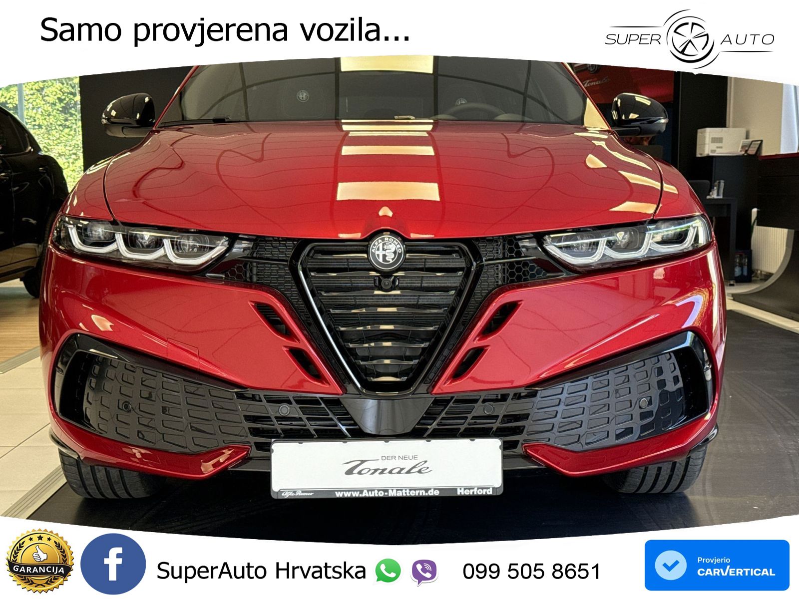Alfa Romeo Tonale 1.5 VGT (174 KS) Hybrid TCT LED+GR SJED+ACC