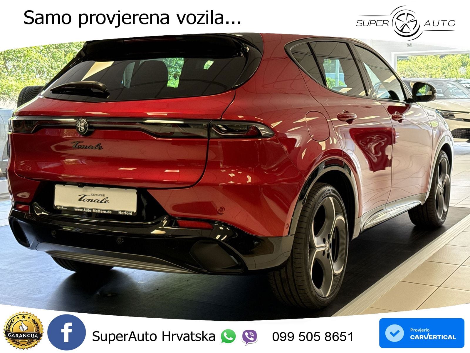 Alfa Romeo Tonale 1.5 VGT (174 KS) Hybrid TCT LED+GR SJED+ACC